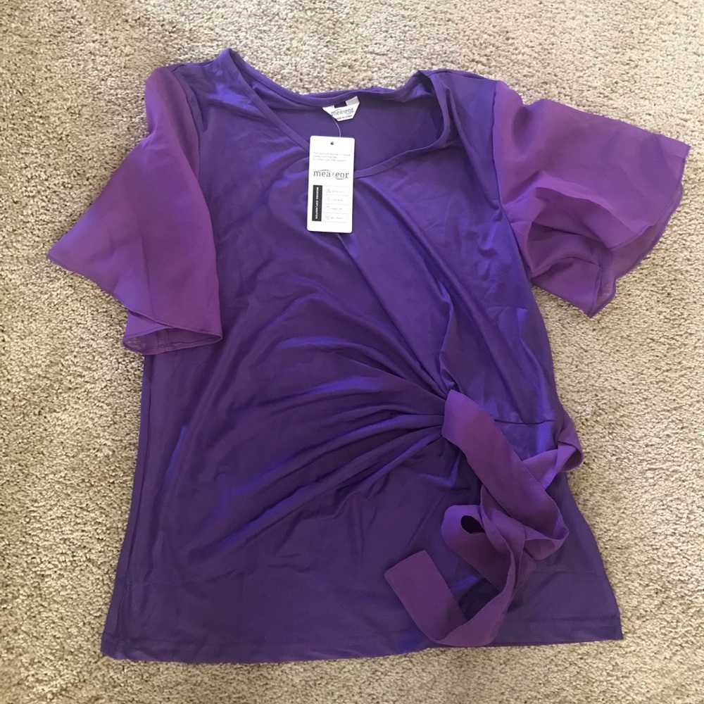 Chiffon shirt with tie, women 4